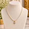 AABHA Pearl Teardrop Pendant Necklace