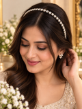 AABHA HEERIKA Crystal Stone Headband | Elegant Hair Accessory for Women