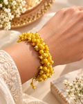 AABHA Sunshine Yellow Beaded Bracelet